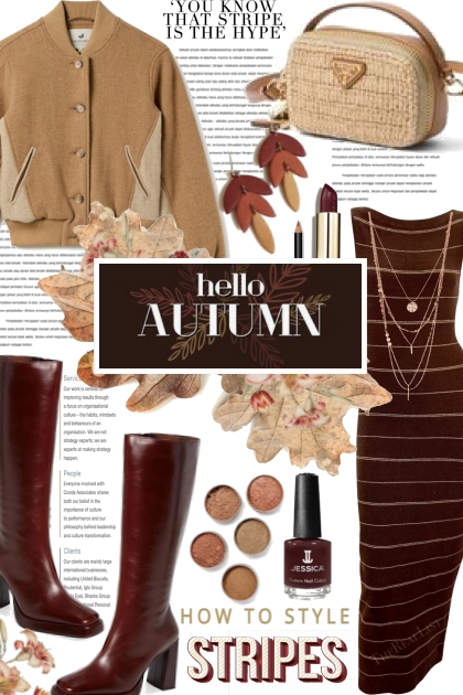 How To Style Stripes for Autumn- Модное сочетание