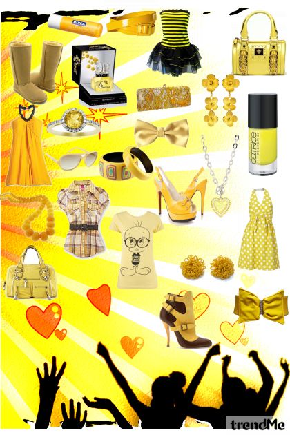 yellow combination- Combinazione di moda