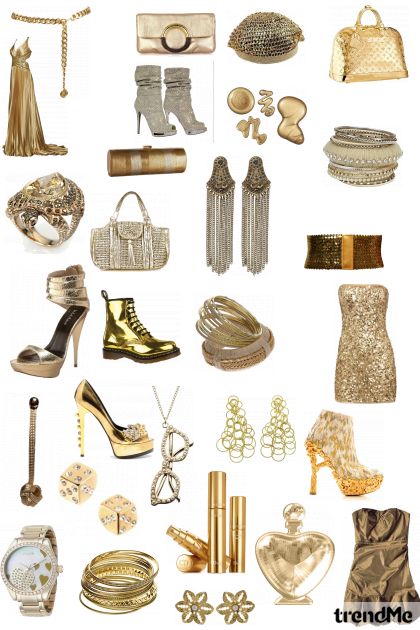 Gold-Gold-Gold- Combinazione di moda