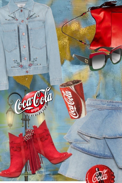 THINGS GO BETTER WITH COKE- Fashion set