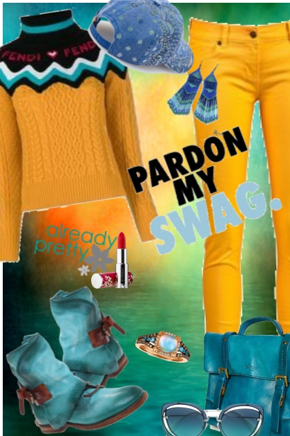PARDON MY SWAG- combinação de moda