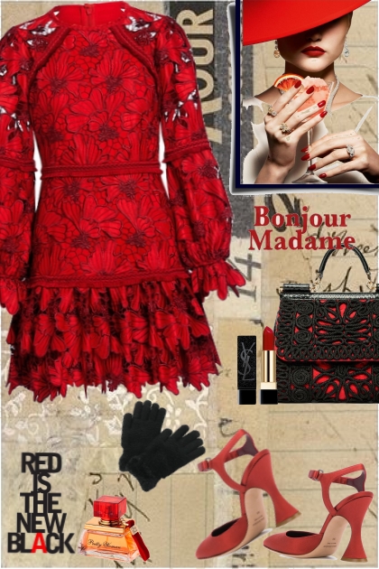 RED IS THE NEW BLACK- Fashion set