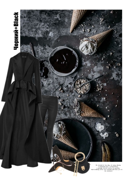 Black- Combinazione di moda