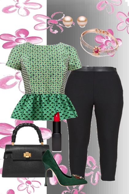 elegant green- Combinazione di moda