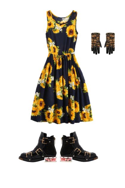 Flower Dress- Fashion set