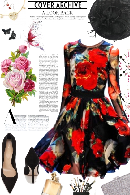 flower dress- Combinaciónde moda