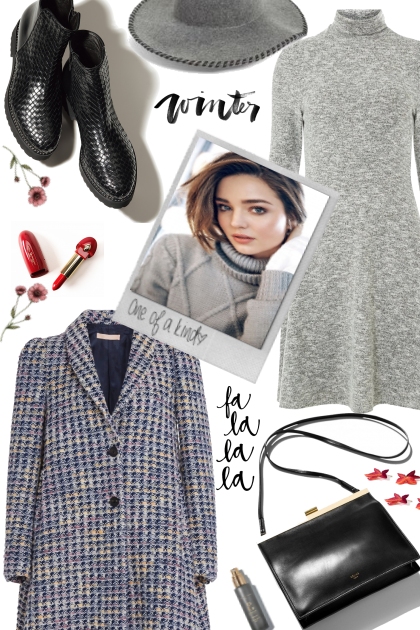 Grey winter- Combinazione di moda