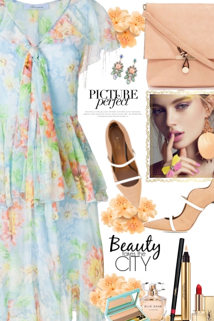 Pretty Spring Dress- Modna kombinacija