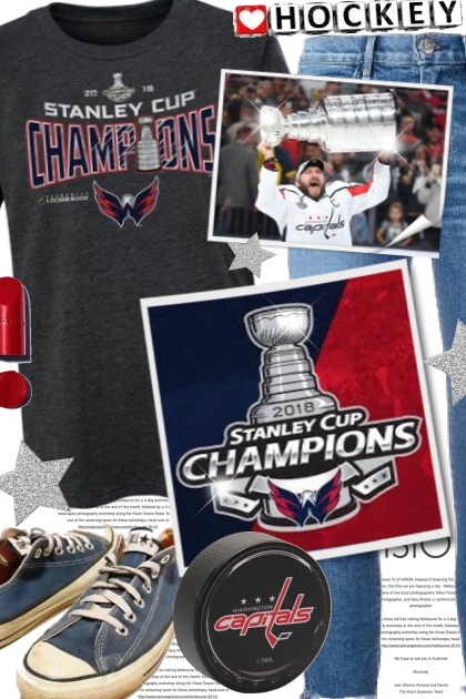 Washington Capitals Stanley Cup Champions 2018- Модное сочетание