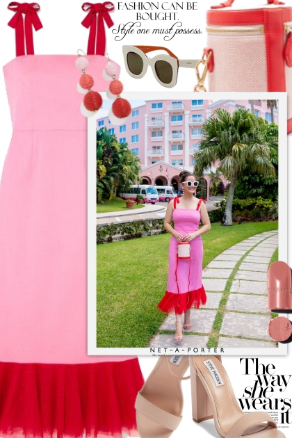 Pretty Pink Dress- Modna kombinacija