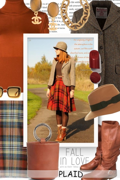 Fall In Love With Plaid- Fashion set