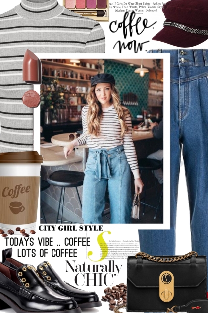 Today's Vibe...Coffee- combinação de moda