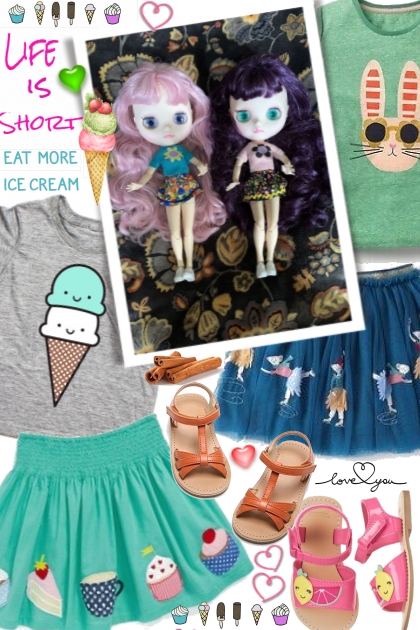 Lollipop and Lavender- My Blythe Dolls- Fashion set