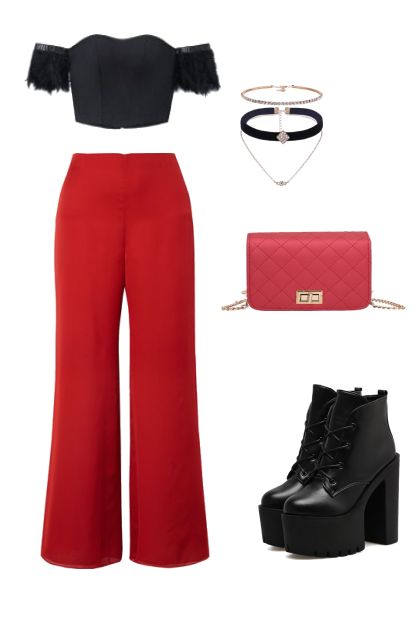 Red/black- Fashion set