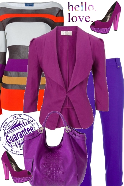 purple- Modekombination