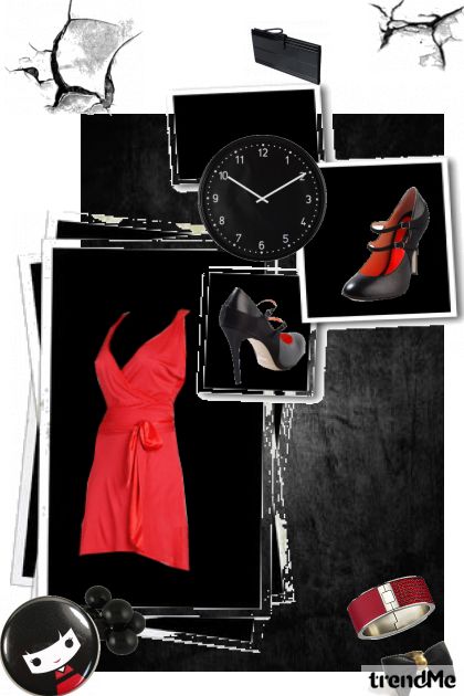 put some red in your life- Combinaciónde moda