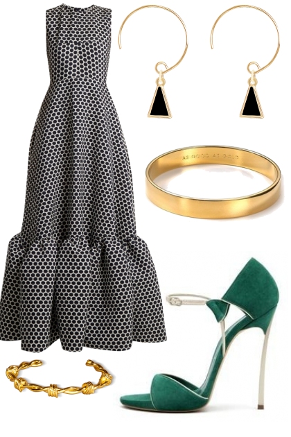 green and gold- Fashion set