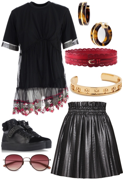 I only see red and black- Combinaciónde moda