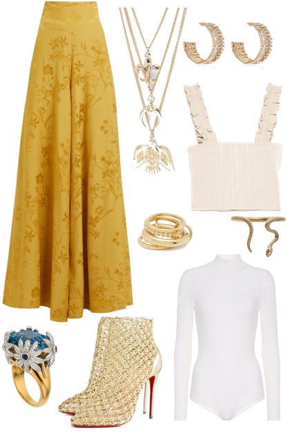 Dripping in gold- Fashion set
