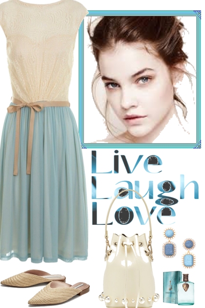 Live Laugh Love- combinação de moda