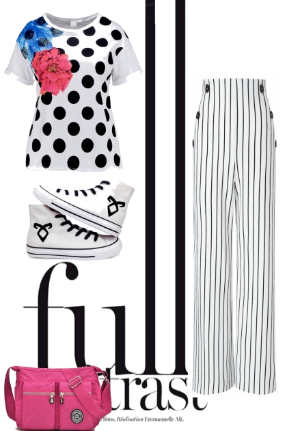 Pattern Mix in Black & White- Fashion set