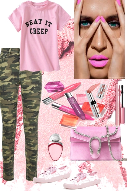 Military Pink- Modna kombinacija