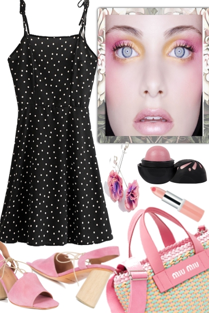 Pink for Black and White- Combinaciónde moda