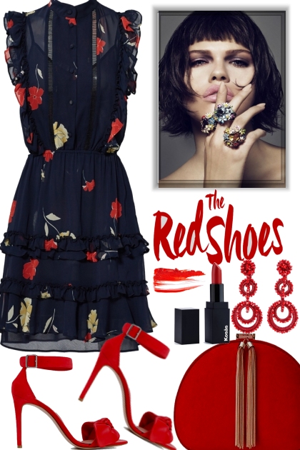 Black Dress Red Shoes- Combinazione di moda