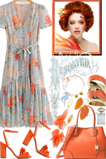 Eycatcher with Orange- Fashion set