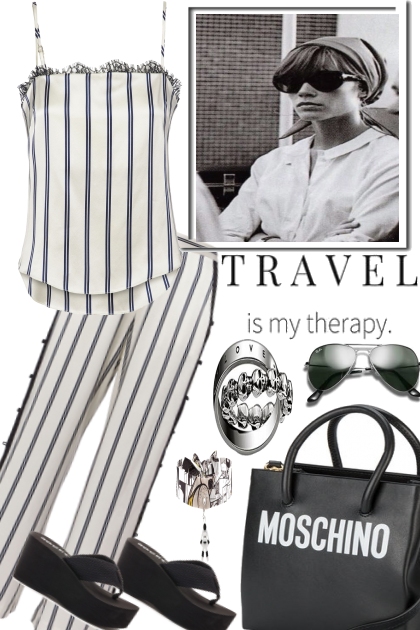 Travel is my therapy- Combinazione di moda