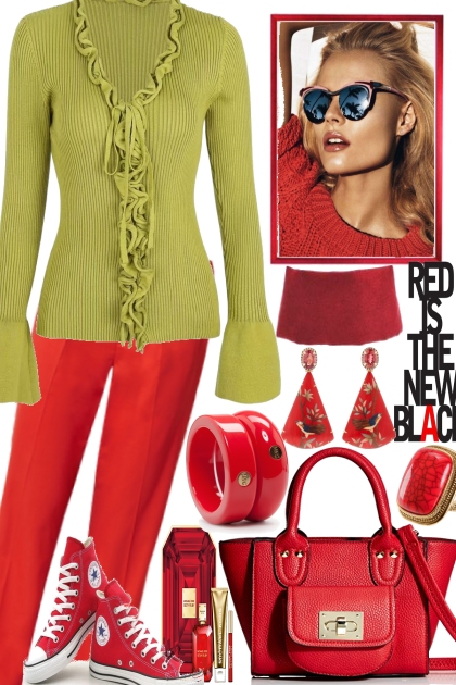 Red is the new Black- Fashion set