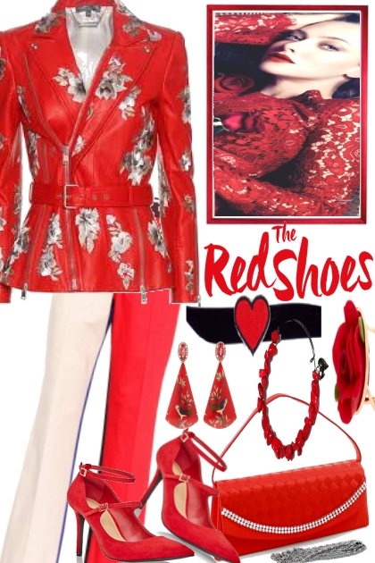 The red shoes..- combinação de moda