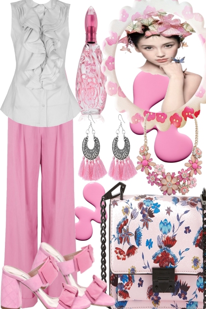 Pink up your life.- combinação de moda