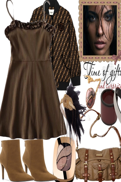 Brown like leaves in Fall- Fashion set