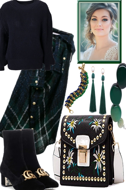 WINTERDARKS WITH GREEN- Fashion set