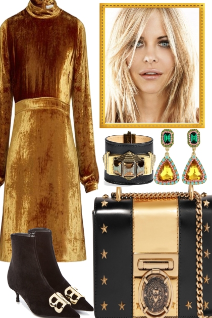 Golden Girl.- combinação de moda