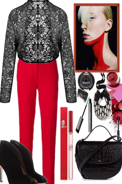 RED PANTS- Combinazione di moda