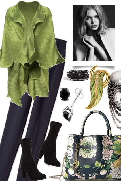Fall into Green- Combinaciónde moda