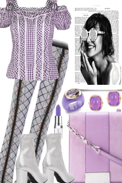 PATTERN MIX WITH LAVENDER- Combinazione di moda