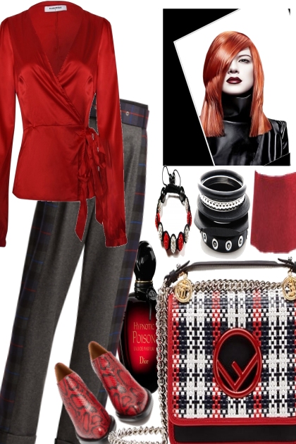 RED HAIR GIRL- combinação de moda