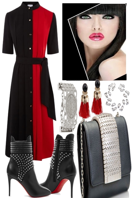 RED AND BLACK- Combinaciónde moda