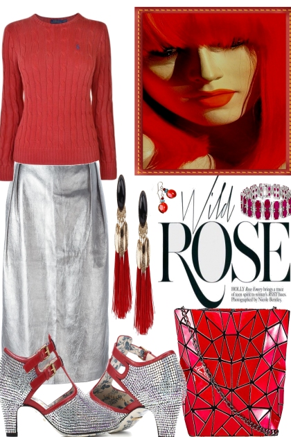 RED AND SILVER- Combinaciónde moda