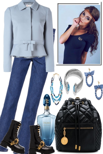 Blue Jeans- Combinazione di moda