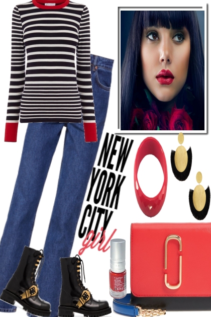 STRIPE YOUR JEANS.- Combinazione di moda