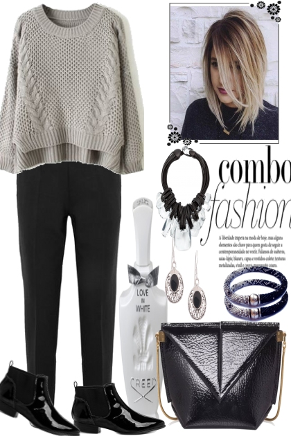 COMFY IN BLACK AND GREY- Fashion set