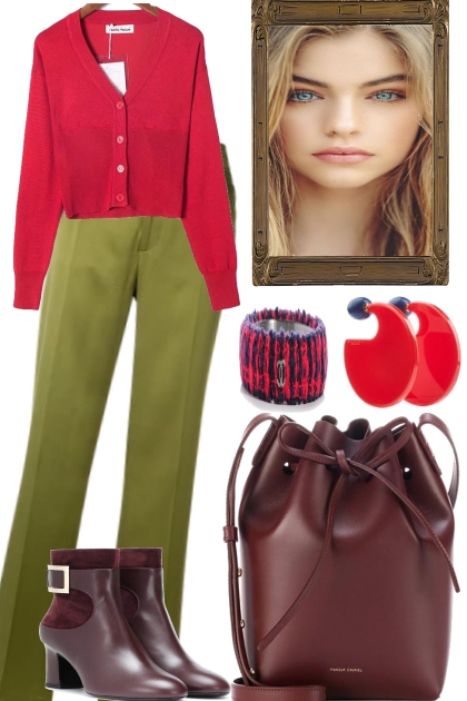 Red brightens your day- Fashion set