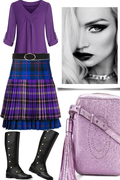 BIT PURPLE FOR EVERY DAY- Fashion set