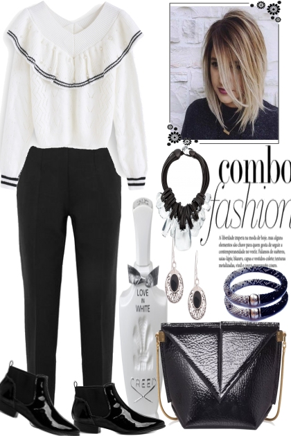 EASY STYLE IN BLACK AND WHITE- Fashion set