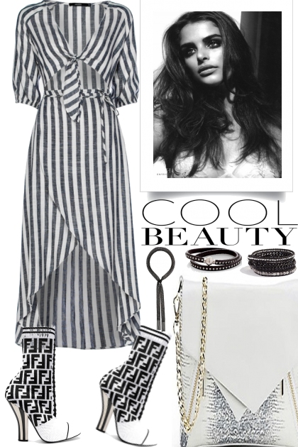 COOL BEAUTY IN STRIPES- Fashion set