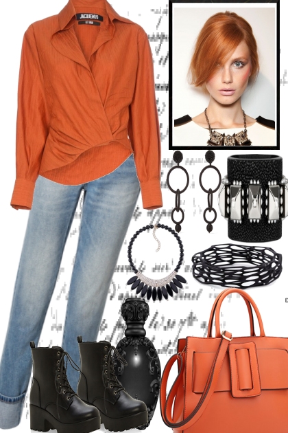 COMFY WITH ORANGE- Combinazione di moda